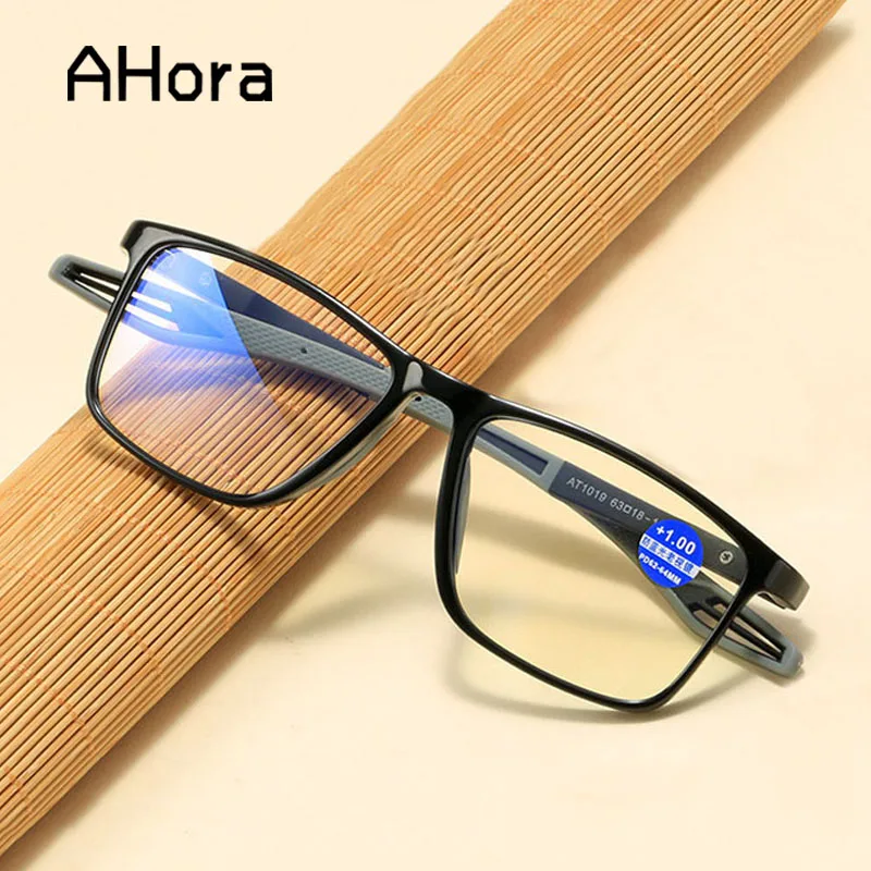 Ultralight TR90 Reading Glasses Frame for Men Women Anti Blue Light Presbyopia Sport Eyeglasses Computer Eyewear 0 +1.0to+4.0