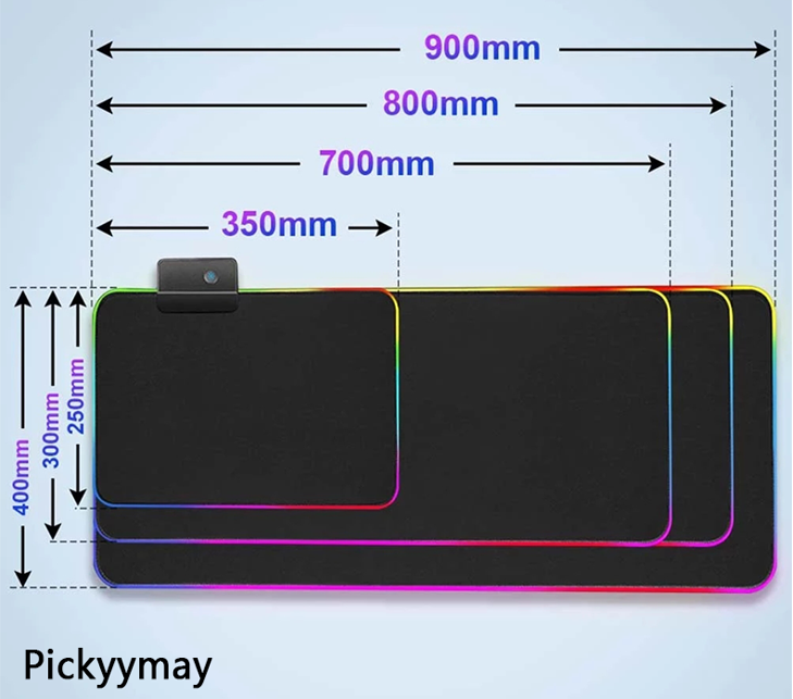 Sexy Girl Large RGB Mouse Pad Gaming Mousepad LED Mouse Mat Gamer Mousepads PC Desk Pads RGB Keyboard Mats XXL 35.4x15.7in