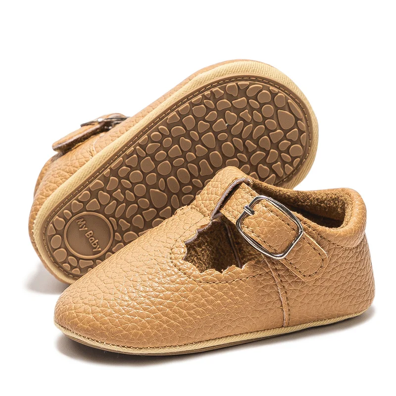 New Baby Shoes Leather Baby Boy Girl Shoes Rubber Sole Anti-slip Multicolor Toddler 2025 First Walkers new Newborn Crib Toddler Shoes