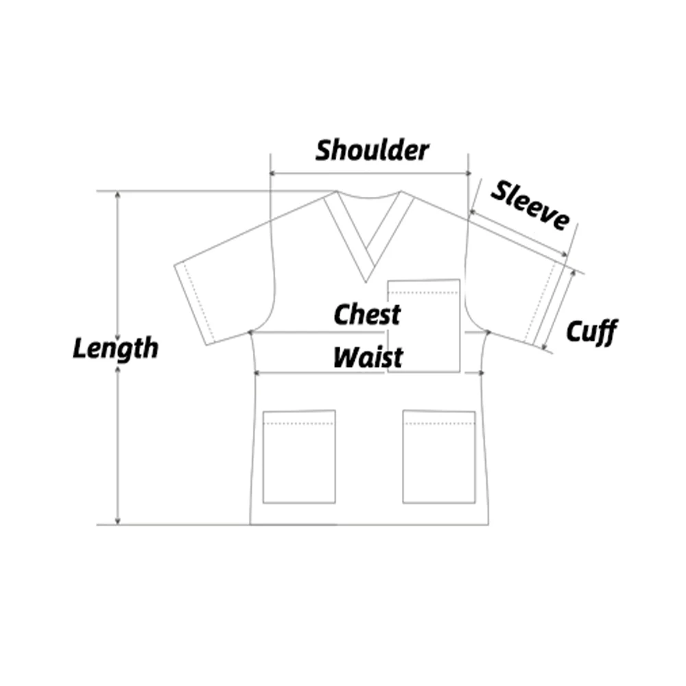 Pink Printed Scrub Tops Short Sleeve Pockets Hospital Blouse Doctor Nursing V-neck Medical Surgical T-shirt womens work Uniforms