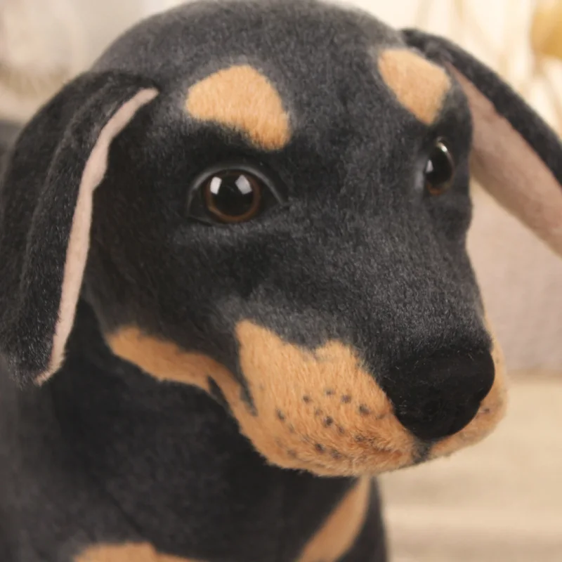 25-70cm Giant Lifelike 2025 Dog Toy Realistic Stuffed Animals Rottweiler Dog Plush Toys new Gift For Children
