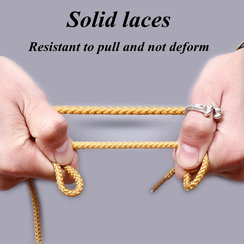 1Pair 14 Colors Round Shoelaces Outdoor Sneakers Shoe laces Solid Boots Shoelace length 80cm 100cm 120cm 140cm 160cm Shoestring