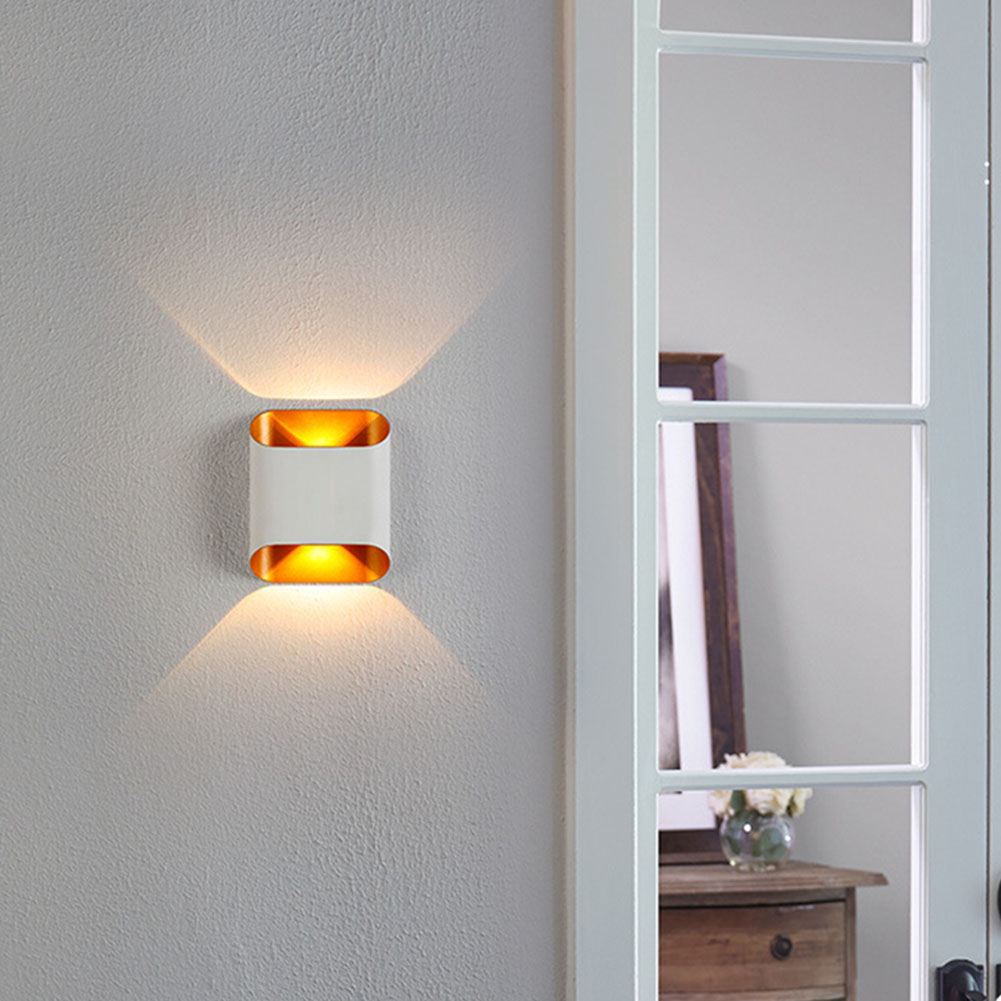 IP65 LED Wall Lamp Outdoor Waterproof Garden Lighting Aluminum AC86-265 Indoor Bedroom Living Room Stairs Hallway Wall Light