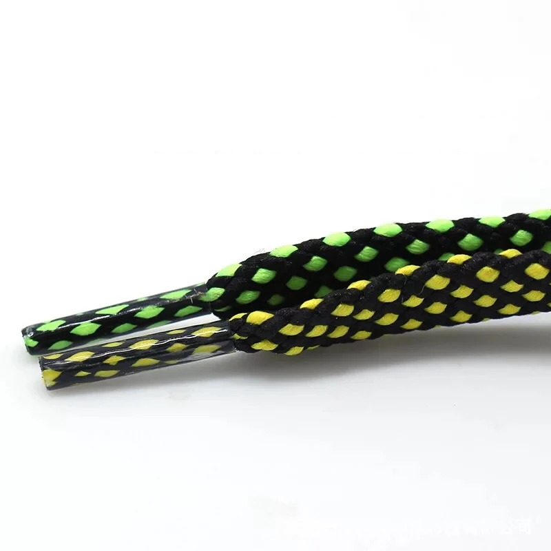 1Pair Double layer Hollow Shoelaces Flat Laces for Shoes Dual Coloured Shoe laces White Black Sneakers Shoelace 100/120/140CM