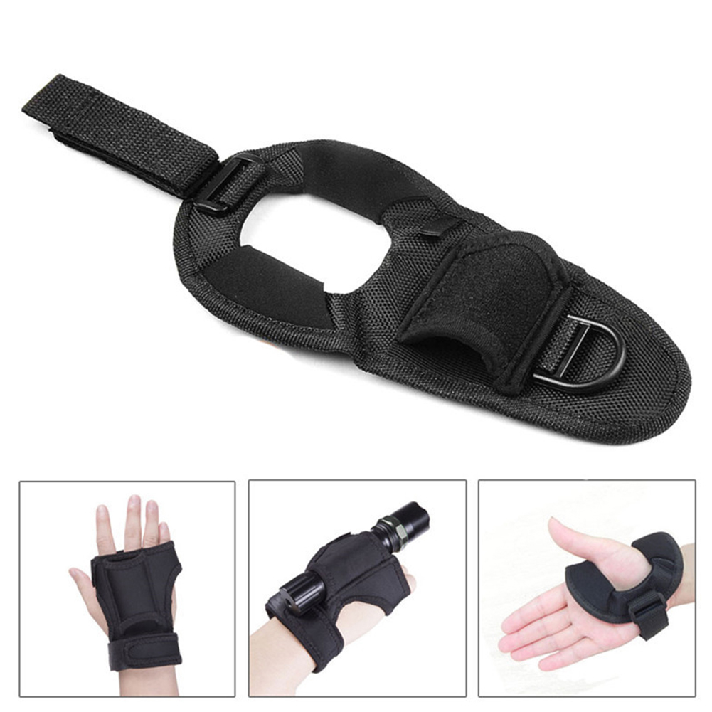 New Underwater Scuba Diving Dive LED Torch Flashlight Holder Soft Black Neoprene Hand Arm Mount Wrist Strap Glove Hand Free