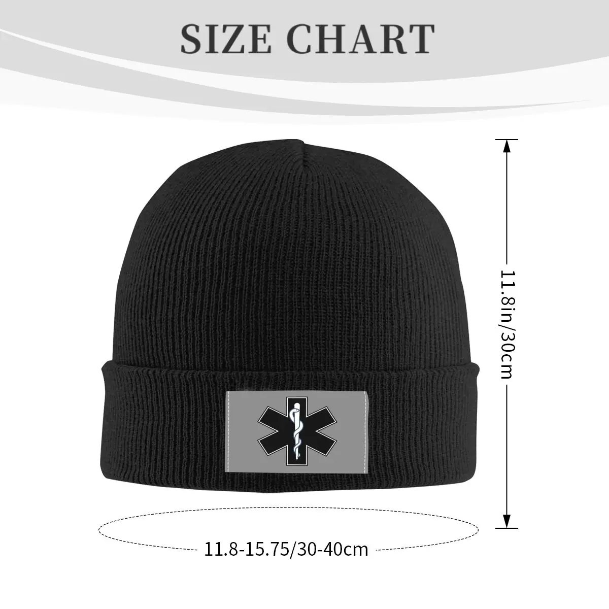 Paramedic Star Of Life Skullies Beanies Caps Unisex Hip Hop Winter Warm Knitting Hat Adult Emt Emergency Medical Bonnet Hats
