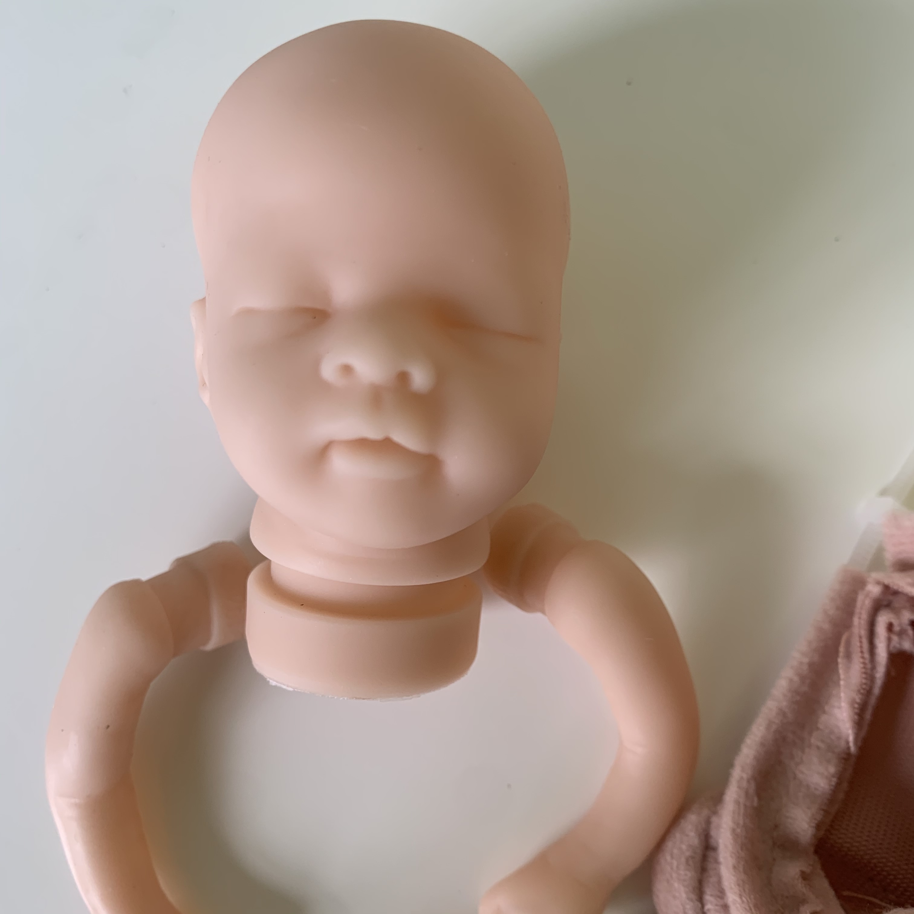 NPK 8inch Reborn Doll Kit Mia Mini Handy Doll Fresh Color Unfinished Doll Parts with Body