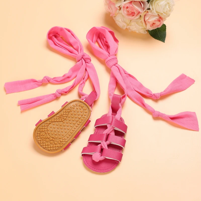 VALEN SINA new New Summer Fashionable 2025 And Cute Sandals Baby Cross Hollow Rubber Soles Sandal 0-18 Month Toddler Flat Booker