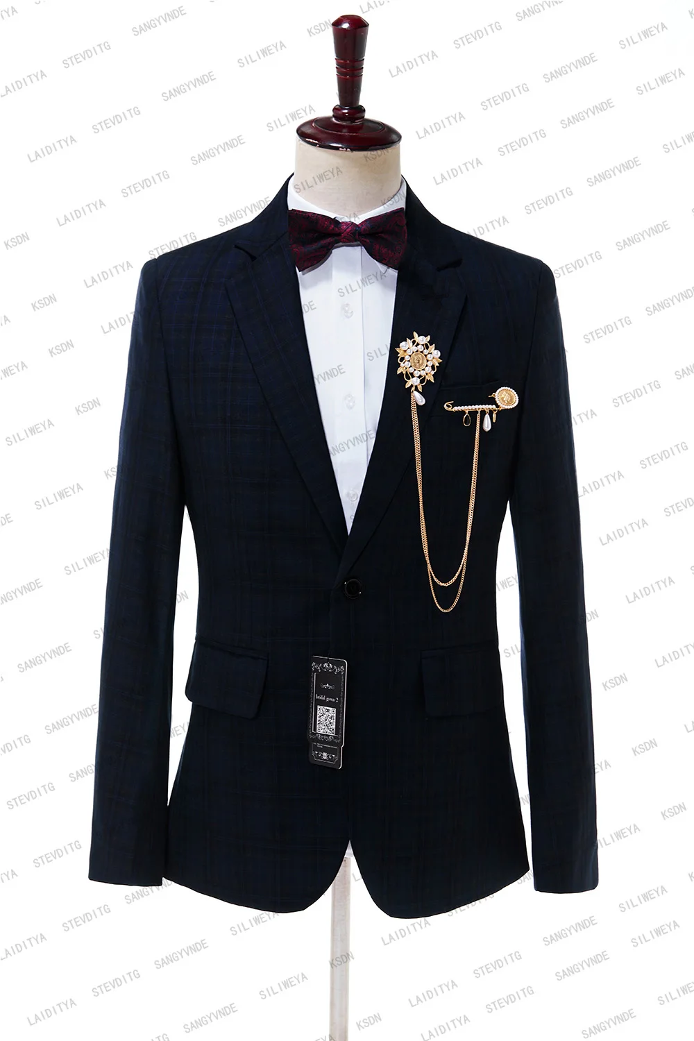 SILIWEYA 2023 Men Suits Peaked Lapel Wedding Suits new 2 Pieces 2025 Slim Fit Men's Party Tuxedos Groom Wear Bridegroom (Jacket+Pants)