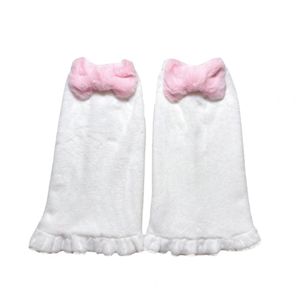 1 Leg Pair Sweet Winter Warmers Sweet Lady Leg Socks Japanese Style Pink Bow Leg Socks smile