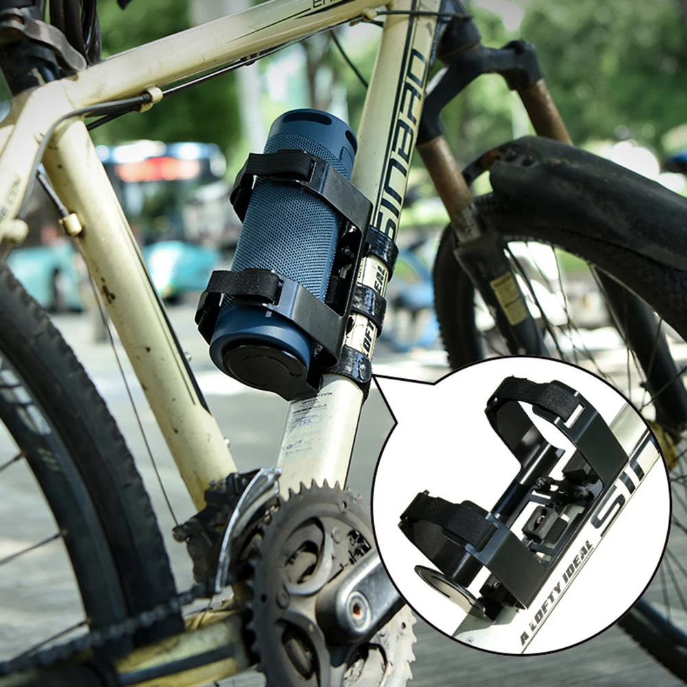 Mountain Bike Water Bottle Holder Portable Bluetooth-compatible Speaker Kettle Fixing Mount Straps Cycling Accessories