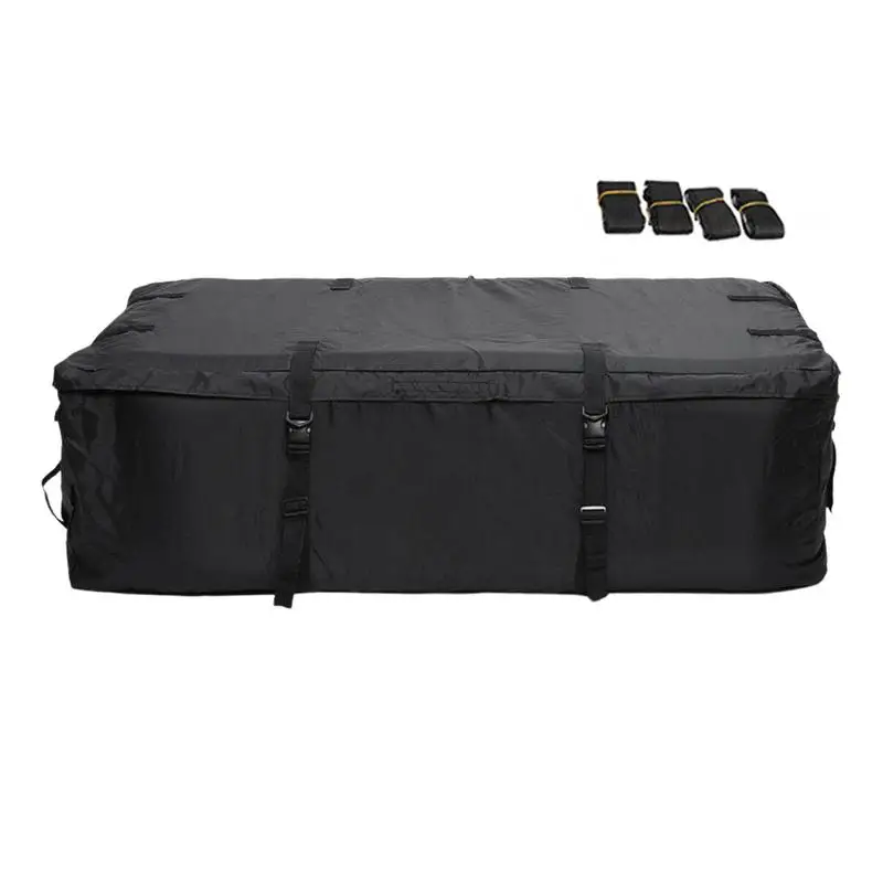 Car Cargo Rooftop Bag Waterproof Vehicle Rooftop Cargo Carrier 420D Oxford Cloth Auto Roof Luggage Soft Box For SUV Van Pickup