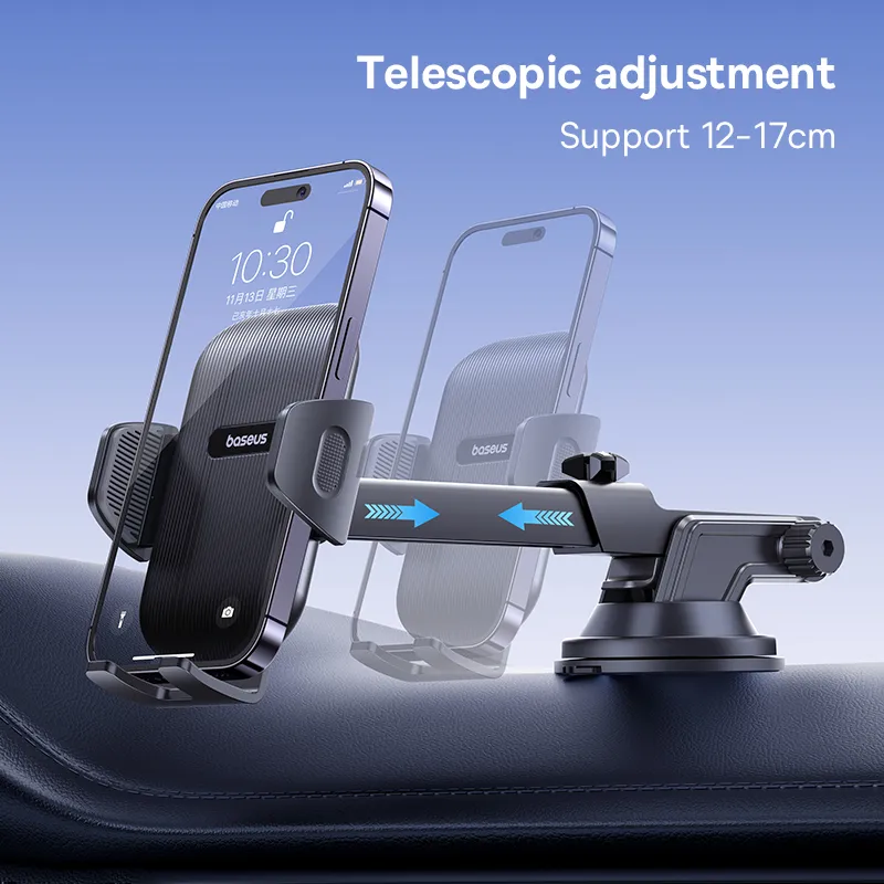 Baseus Car Phone Holder Sucker for Dashboard Windshield Vent Mobile Car Holder Clamp For iPhone Pro Max X Xiaomi Huawei Samsung