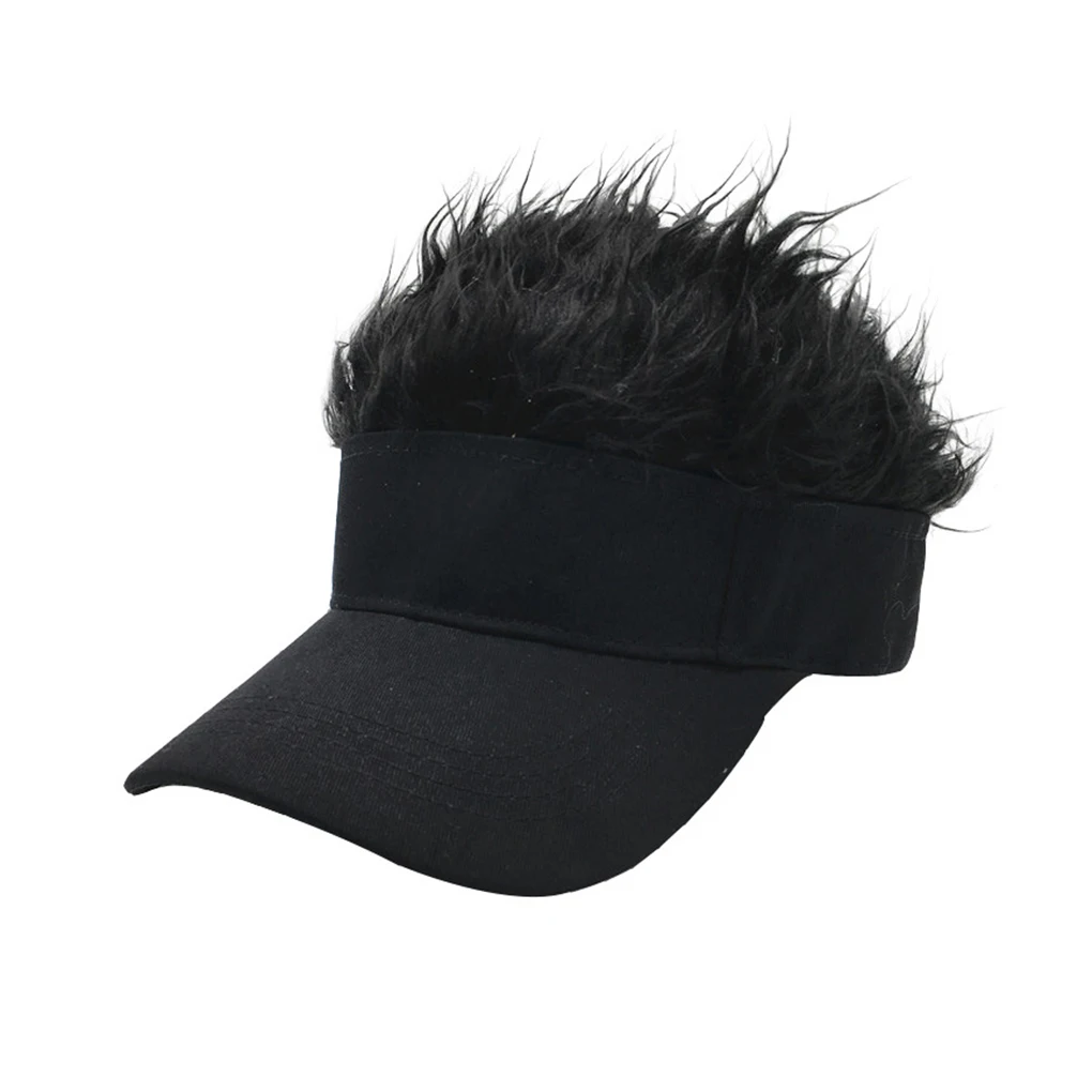 1PC New Baseball Cap With Spiked Hairs Wig Baseball Hat With Spiked Wigs Men new Women Casual Concise 2025 Sunshade Adjustable Sun Visor