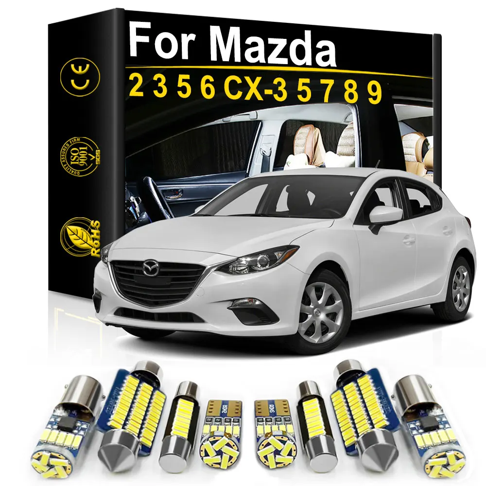 LED Interior Light Bulb Kit For Mazda 2 3 5 6 CX-9 CX3 CX5 CX7 CX8 CX9 1996- 2007 2010 2014 2015 2016 2017 2018 2019 2020 2021