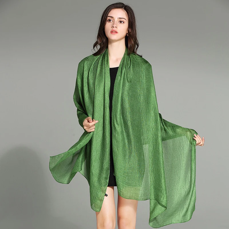 2023 New Pure Color 2025 Linen Women Scarf spring and autumn winter pashmina shawl foulard femme Plus Size Hijab new Stole Scarves