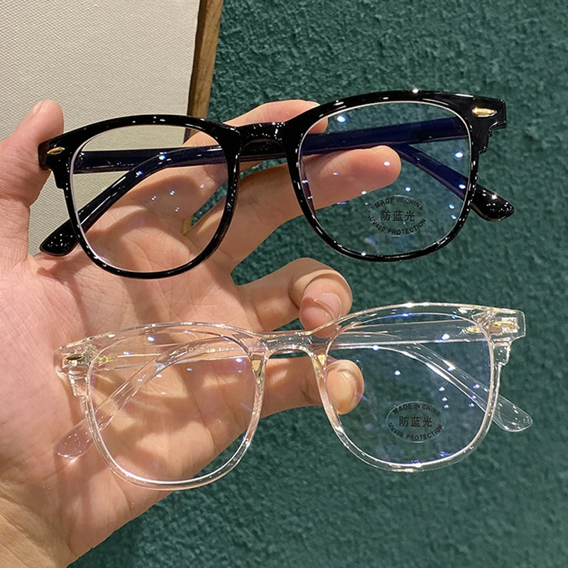 Anti Blue Light Computer Myopia Glasses Women Men Ultralight Clear Transparent Nearsight Eye Glasses Diopter 1.0 To 4.0