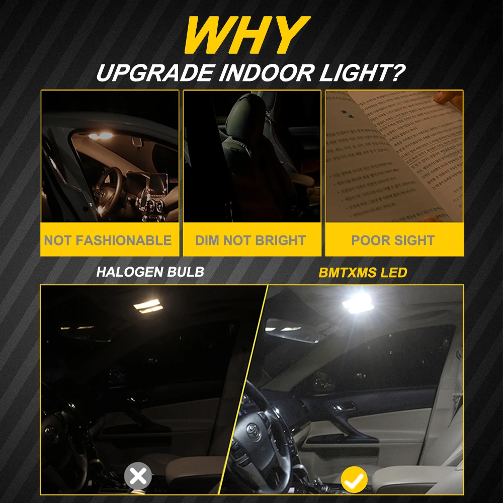 BMTxms Canbus For Nissan Altima U13 L30 L31 L32 L33 1993 1996 2000 2005 2008 2012 2015 2017 2020 Vehicle LED Interior Lights Kit