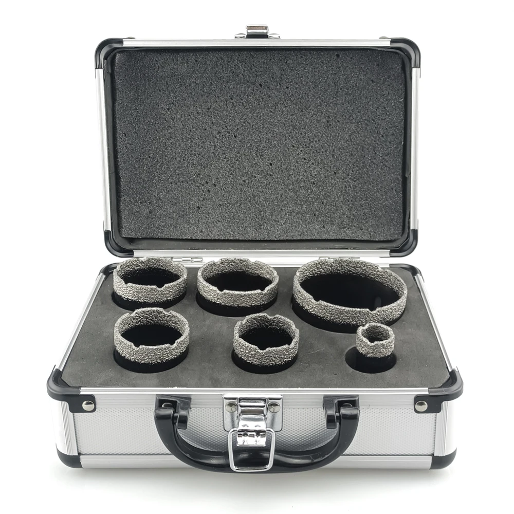 6 Pcs M14 Thread Dia Dry 2025 Drill Bit Vacuum Brazed Drilling Core Bits Set new Porcelain Tiles Crowns Granite Marble Hole Saw Tools