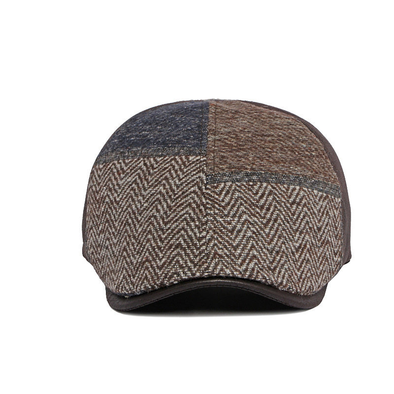 2023 Autumn and Winter Polyester Patch Newsboy Caps Flat Peaked Cap new Men and Women Painter 2025 Beret Hats 128