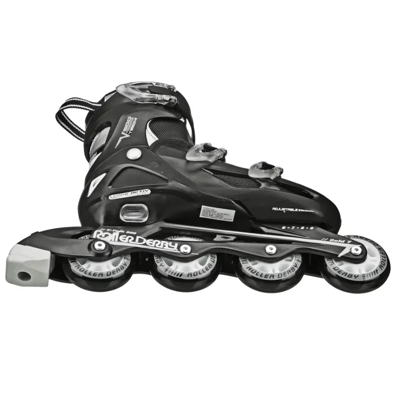 V-Tech 500 Men's Inline Skate with Adjustable Sizing, Black