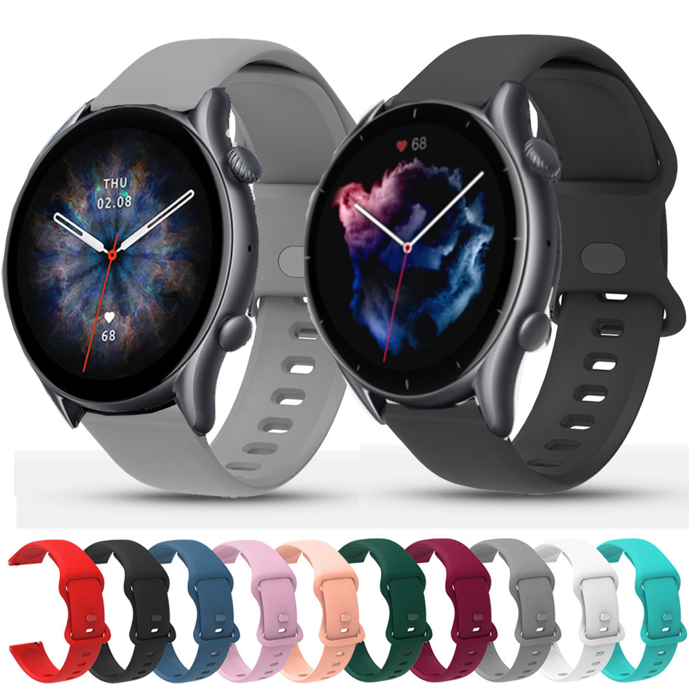 For Huami Amazfit GTR 3 Pro GTR3 Strap Silicone Watchband Replacement Wrist Bracelet 22mm Band For Amazfit GTR 2 2E 47mm Watch