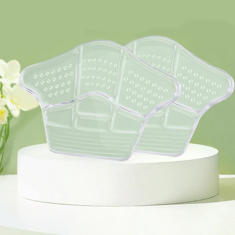Transparent Silicone Heel Stickers Heels new Grips Anti Slip Sneakers Shoe 2025 Cushions Non-Slip Crown Inserts Pads Foot Care Protector