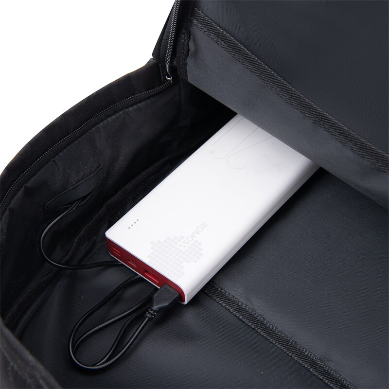 Men And Women Universal Classic Versatile Solid Color Student Backpack Large Capacity Shoulder Bag