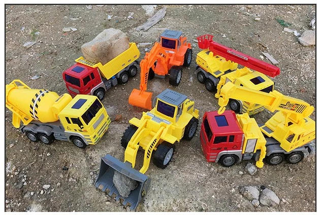 Children's Large Fall-resistant Garbage Truck Toy Set Ladder Truck Lift Sprinkler Engineering Truck Children's Day Educational