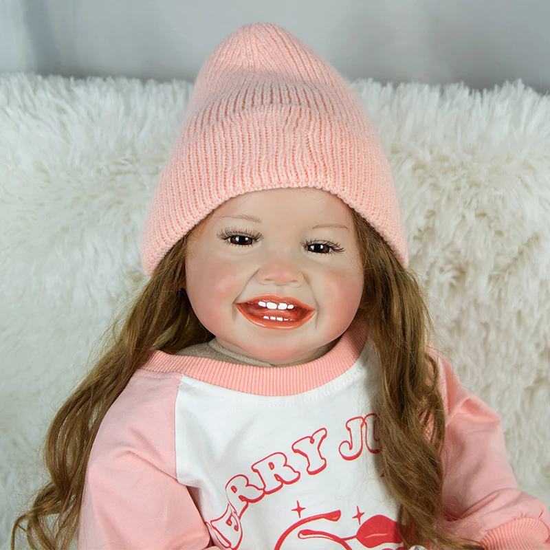 24 Inch Reborn Dolls 60 cm Cloth Body 2025 Realistic Lovely Girl Baby Mila Doll For Sale Doll new Kid Birthday Xmas Gifts