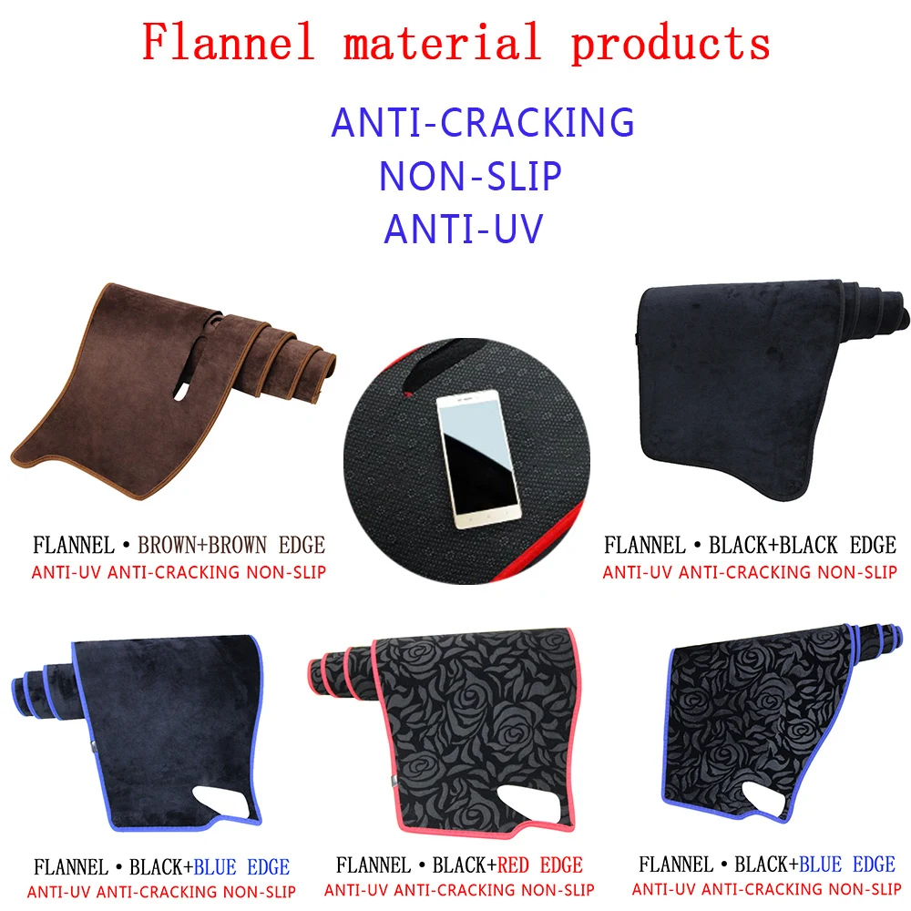 3 Superb Skoda For B8 3V 2016 2017 2018 2019 2020 3 Anti-Slip Mat Dashboard Cover Pad Sunshade Dashmat Cover Car Accessories smile