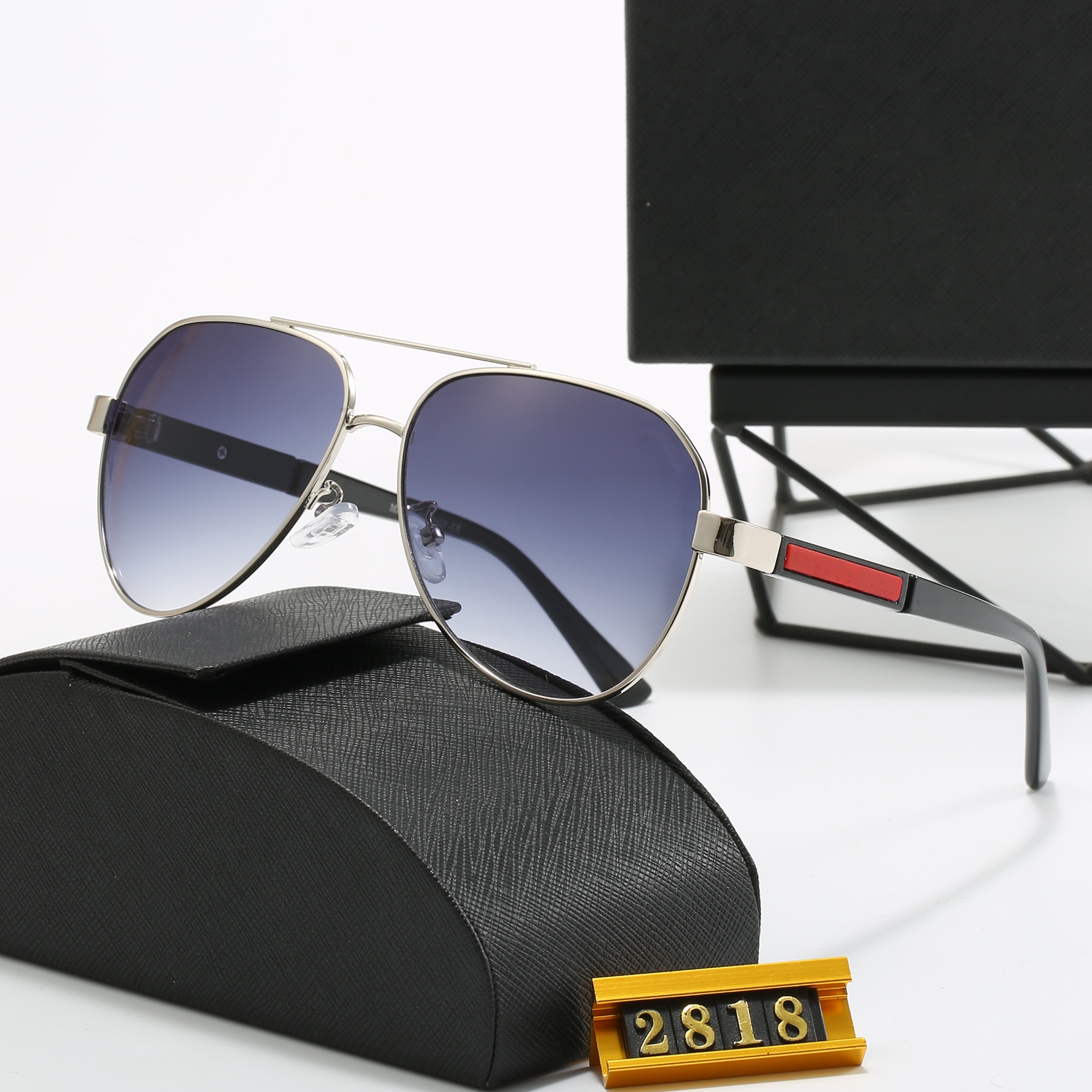 2818 jingru Top luxury Sunglasses designer womens Mens Wearing fashion hot selling senior Eyewear For Women eyeglasses frame Vintage Metal Sun Glasses