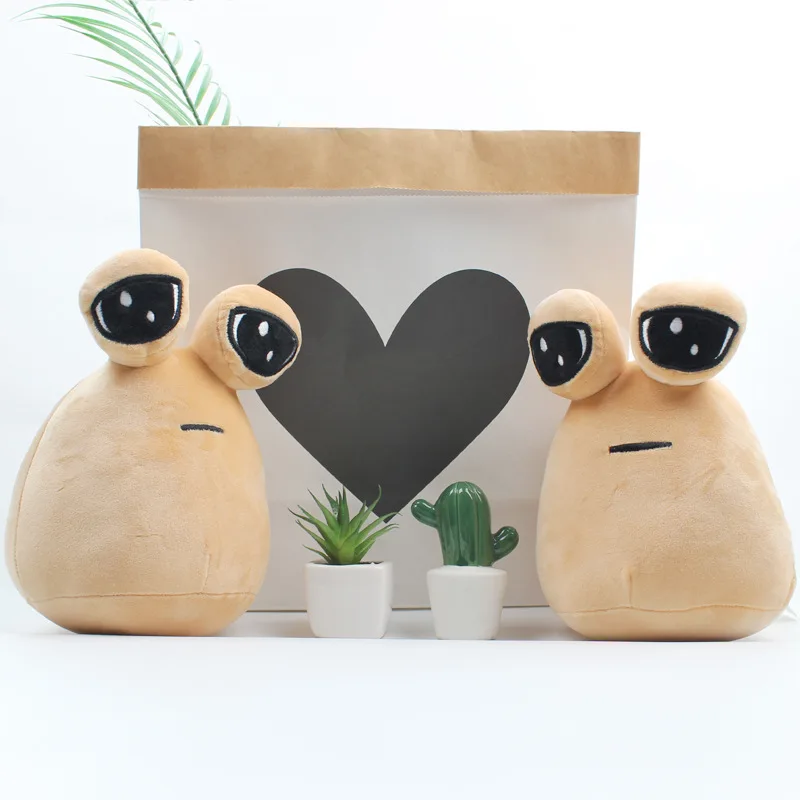 22CM New Product Creative 2025 Pou Plush Toy Big-eyed Alien Doll My Pet new Alien Doll Children's Christmas Gift