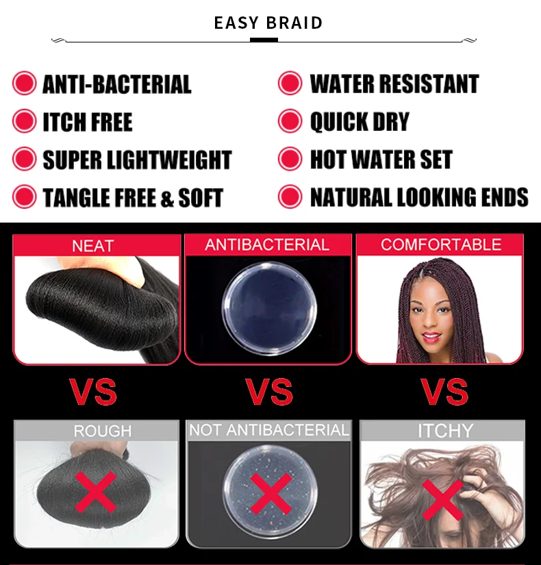 Synthetic Pre Stretched Yaki Ombre Braiding Hair For Wholesale Hair Extension