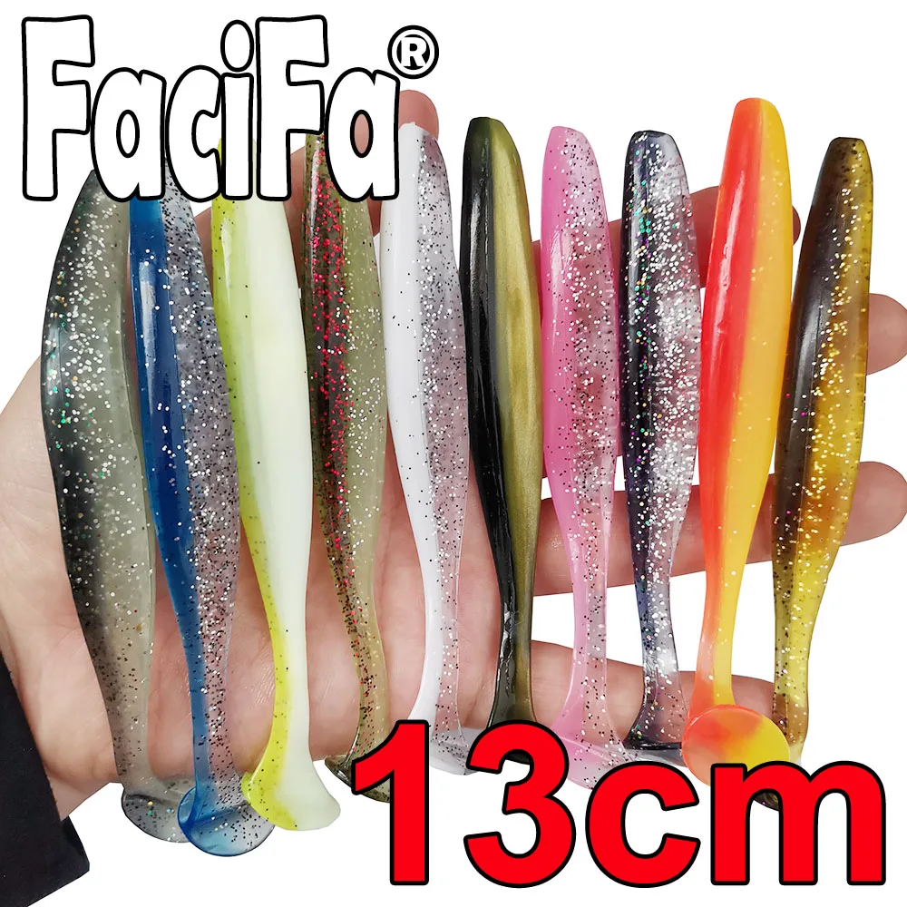 10pcs Big Soft Lure Silicone Bait Shad Wobbler Fishing lure Set Saltwater Worm Swimbait Lure spinnerbait Fishing accessories