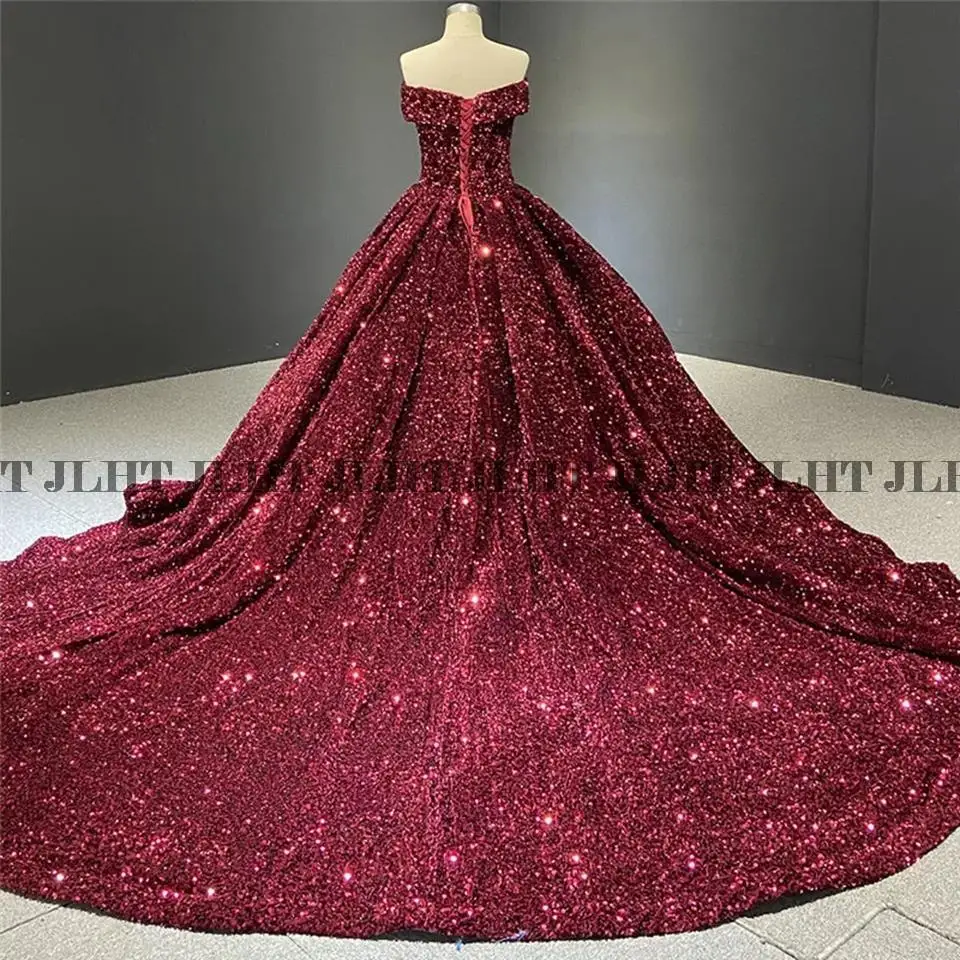 Gray Formal Party Night Evening Dresses 2022 Luxury Women Elegant Sequined Robe De Soiree Off Shoulder Vintage Long Prom Dress