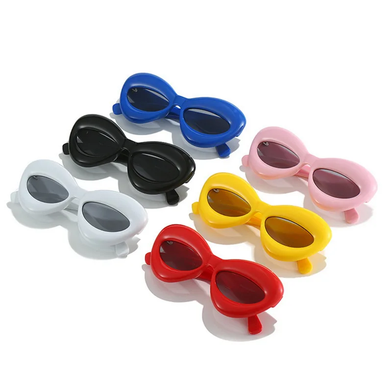New new Unique Candy Color Lip Shape 2025 Y2K Sunglasses For Women Brand Yellow Blue Gradient Sun Glasses Shades Men Punk Hip Hop