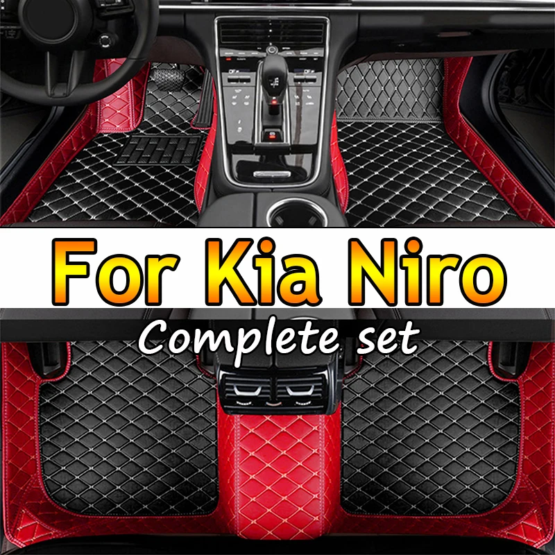 Car Carpet Floor Mats For Kia Niro SG2 2023 2024 2025 Waterproof Pad Leather Mat Mud Cover Floors Car Accessories Interior Parts