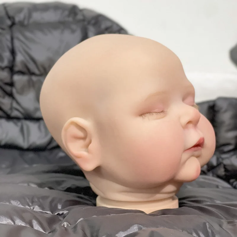NPK 21inch Already Finished Painted Reborn Doll Parts Peaches Cute Baby 3D Painting with Visible Veins Cloth Body Included