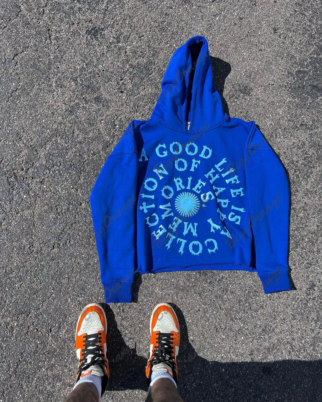 New streetwear men trendy sweater with personalized English printing Y2K hip-hop men and women hooded pullover sweater