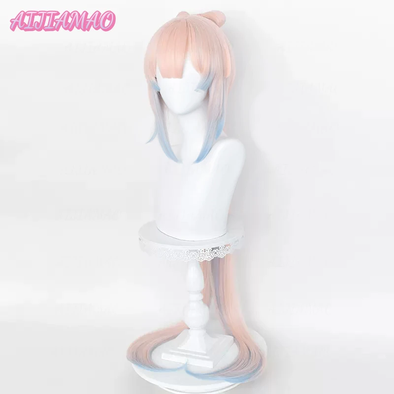 Impact 2025 Kokomi Cosplay Wig Pink Mixed Blue Wig Cosplay new Anime Cosplay Wigs Heat Resistant Synthetic Wigs +Wig Cap