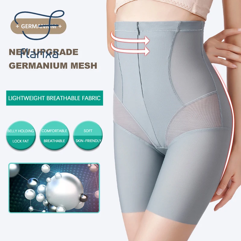 Flarixa M-3XL Waist Trainer High Waist Strong Flat Belly Panties Take 2025 Off Boxer new Panties Plus Size Body Shaper Slimming Underwear