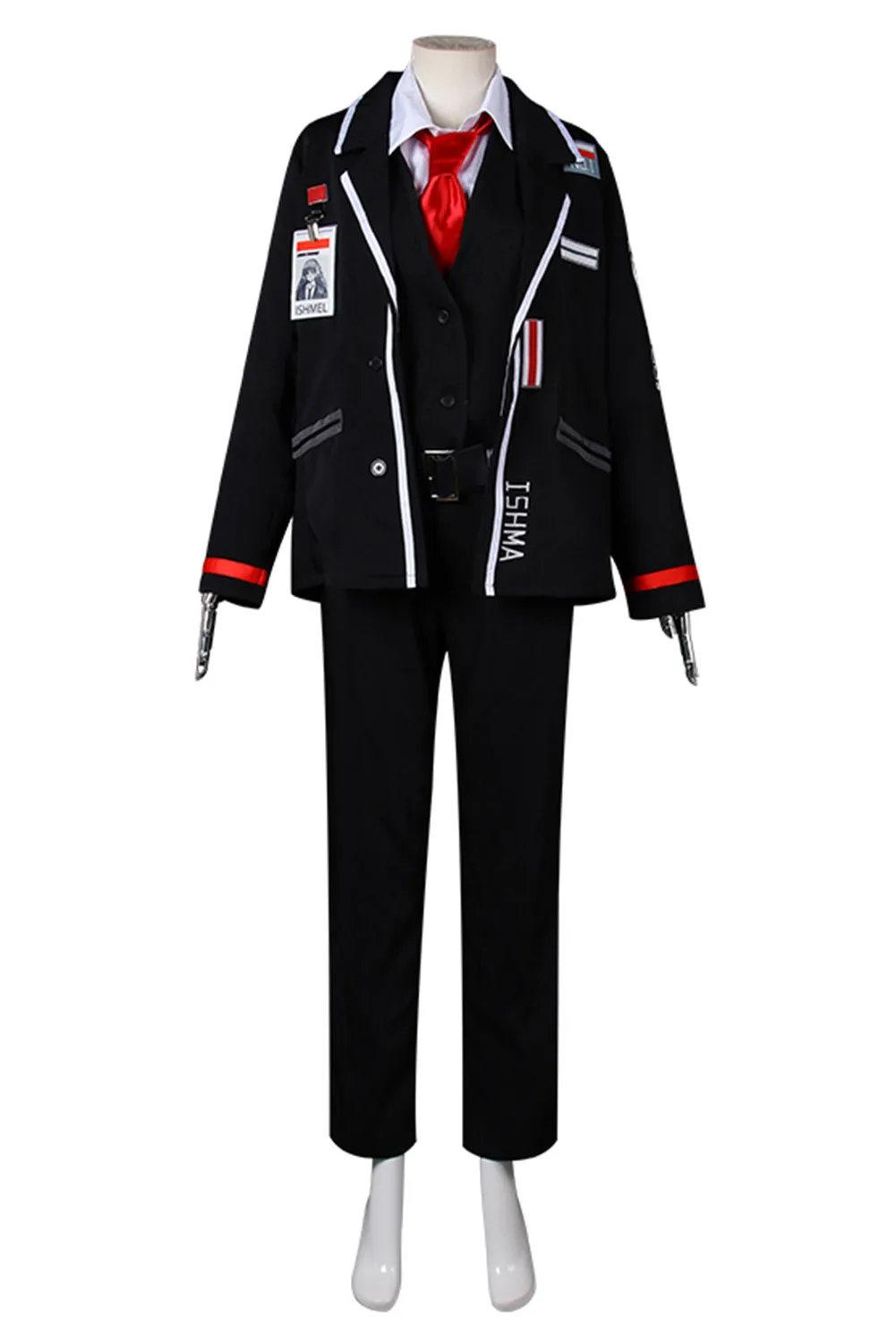 Limbus Company Uniform Ishmael Cosplay Costume For Men Women Top Pants Coat Accessories Halloween Carnival Party Disguise Suit