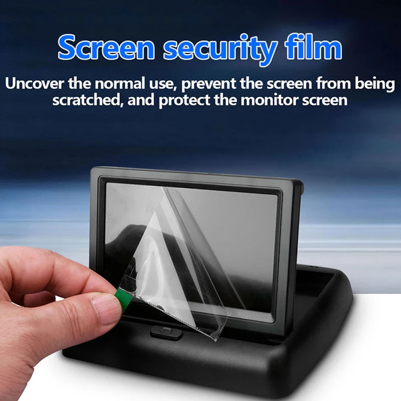 HD Waterproof Brake Light Reverse Camera With 4.3 Inch Car Display Screen For Citroen Berlingo Peugeot Partner II 2008-2016