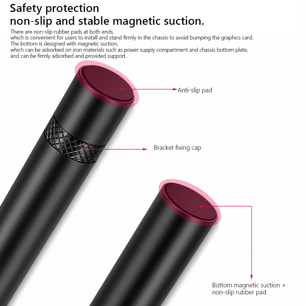 Card Sag Video Holder Bracket Vertical Telescopic Rotating GPU Stand Graphics Cards Support Stand Computer PC Case Mount Bracket smile