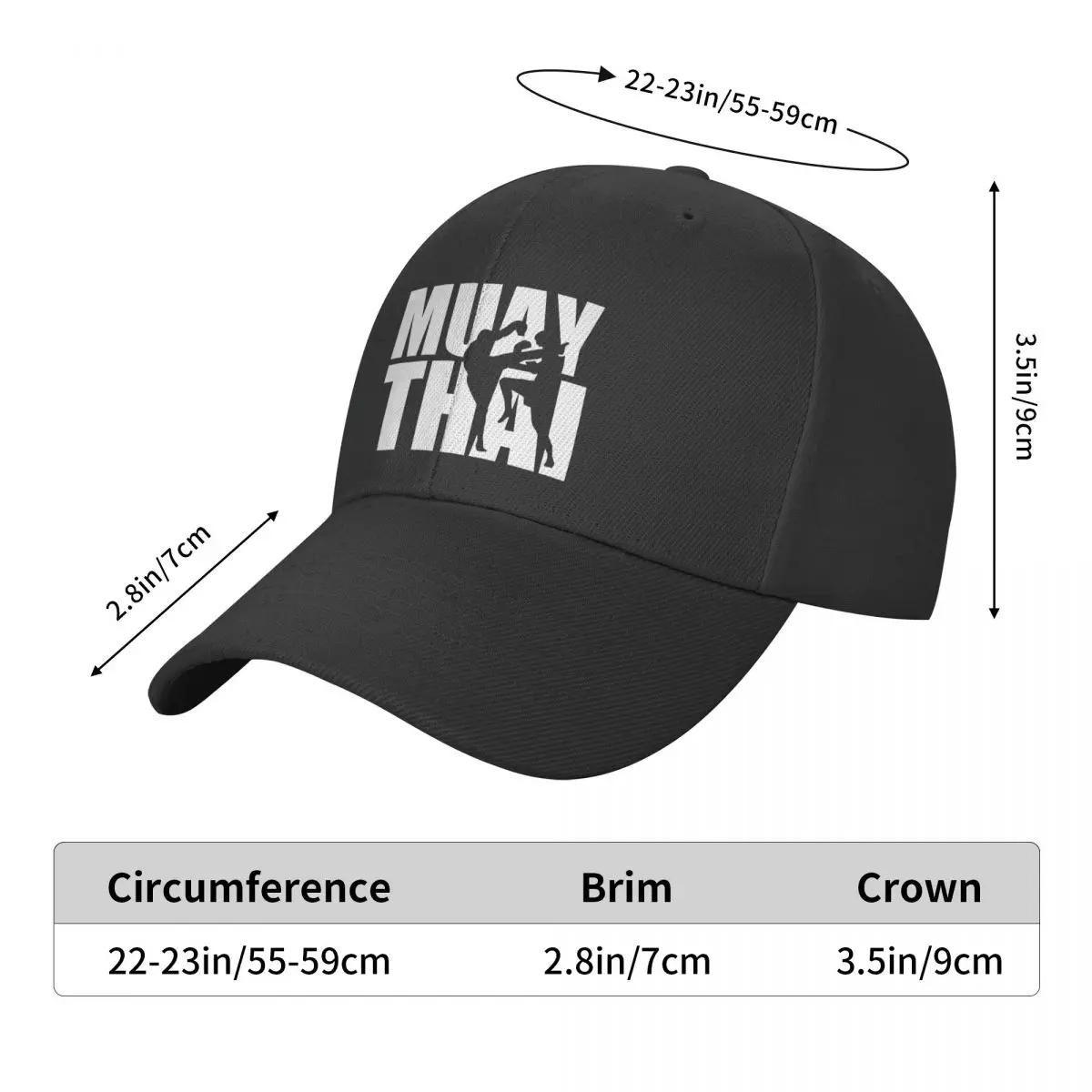 Personalized Muay Thai Baseball Cap Sports Men Women's Adjustable Thailand Fighter Kickboxing Martial Trucker Hat Summer