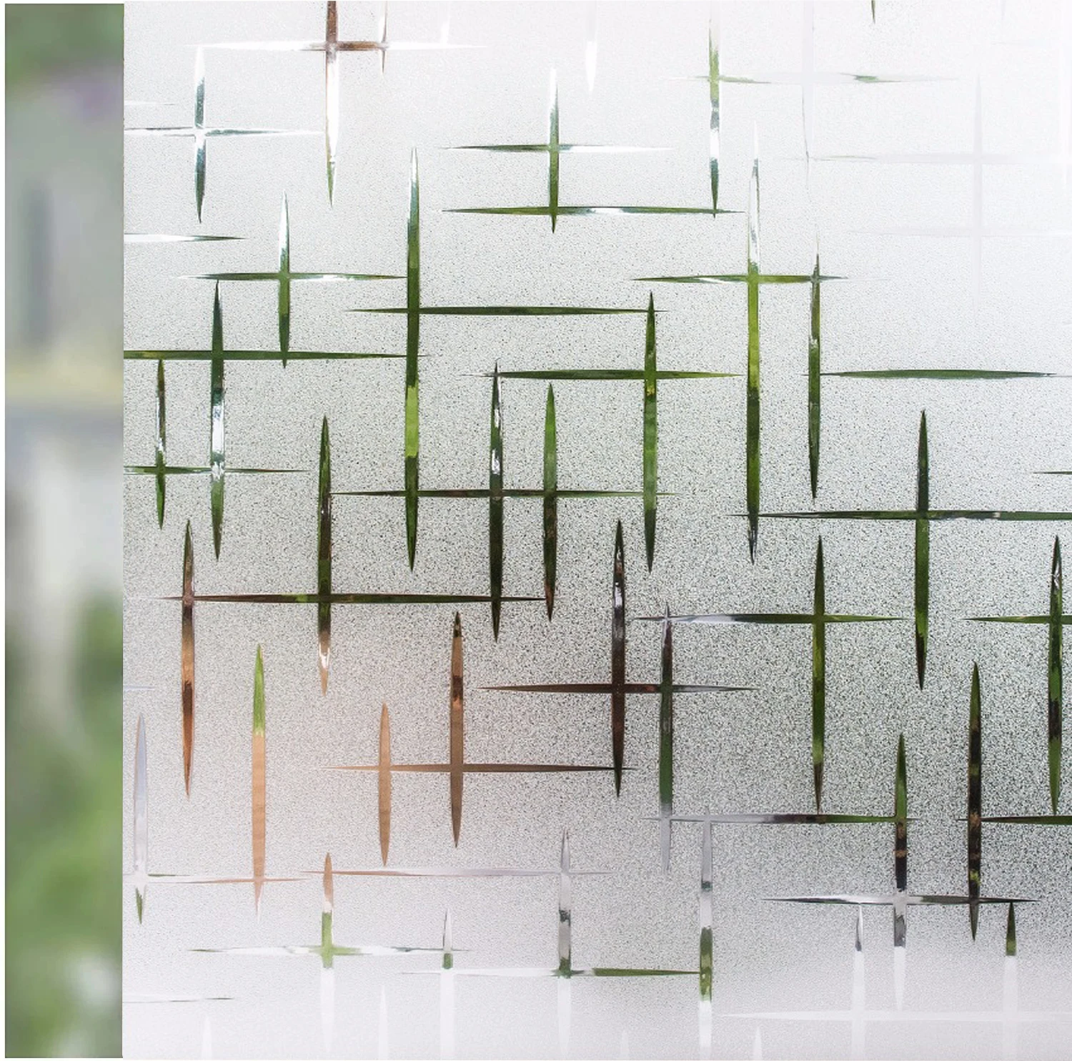 Privacy Window 2025 Film No Glue new 3D Glass Sticker for Home Office Static Anti-UV Window Paper Decorative Window Covering for Bathroom