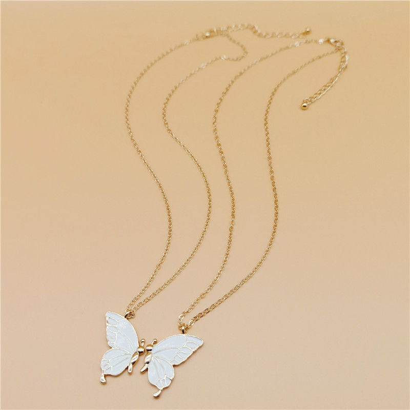 Best Friend Butterfly Necklace for Women Friendship Necklace Animal Card Clavicle Chain Pendant Mother Day Gift Designer Jewelry
