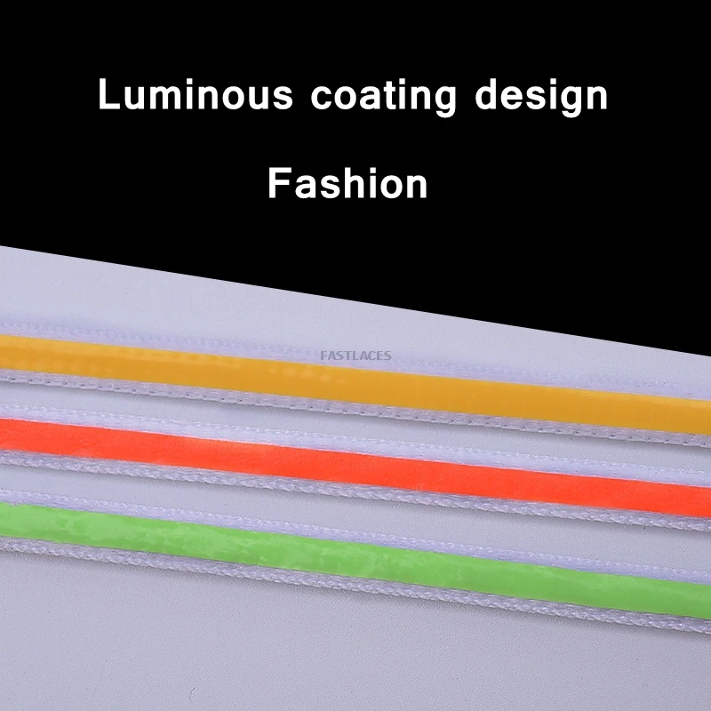 Luminous Shoelaces Fluorescent Shoe laces Glow In The Dark Night Semicircle Shoelace Sneakers Laces Shoes Luminous bracelet gift