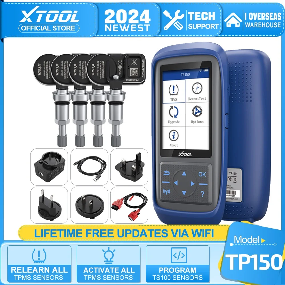 XTOOL TP150 WIFI TPMS Programming Diagnostic Tool Activate All Sensor Work On 315 433MHz Tire Pressure Monitor Read Clear DTCs